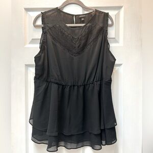 Sleeveless peplum top